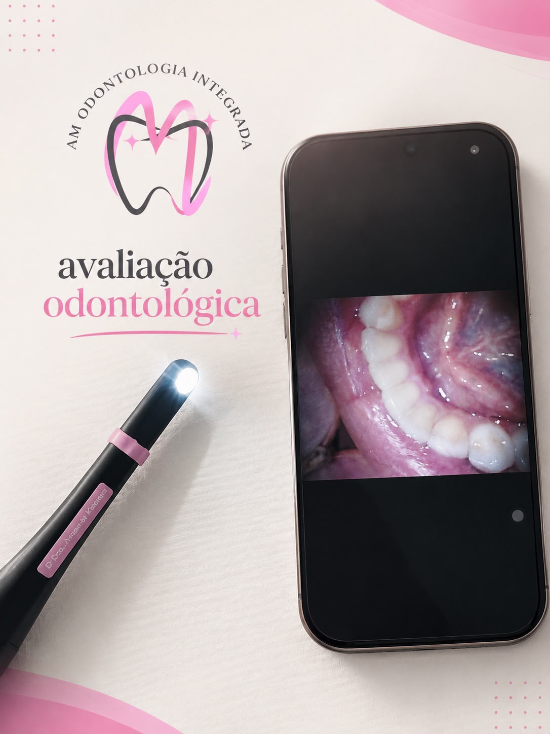 Avaliação odontológica com apoio visual